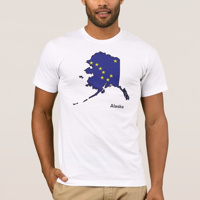 Alaska Flag Map Shirt (Front)