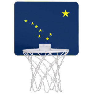 Alaska flag mini basketball hoop