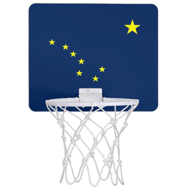 Alaska flag mini basketball hoop (Front)