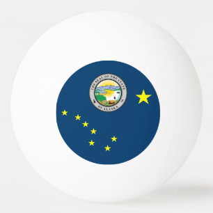 Alaska flag ping pong ball