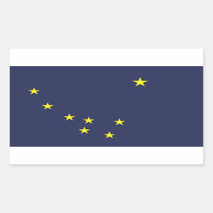 Alaska Flag Rectangular Sticker