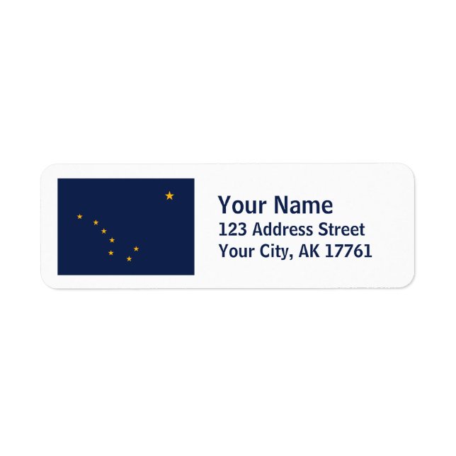 Alaska Flag Return Address Labels (Front)