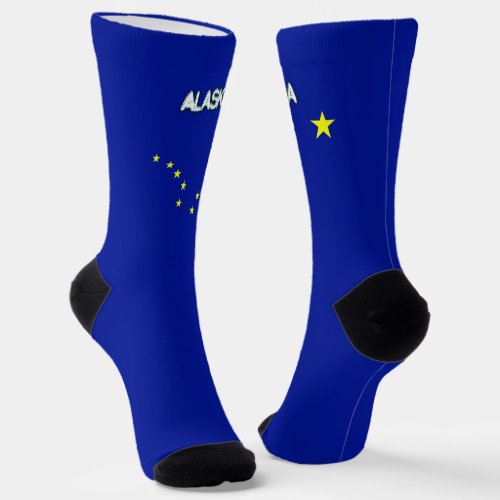 Alaska flag socks