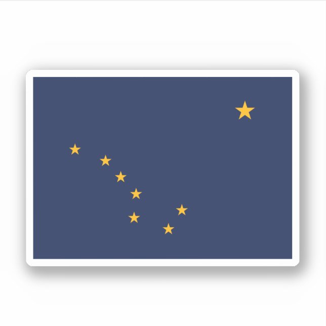 Alaska Flag Sticker (Front)