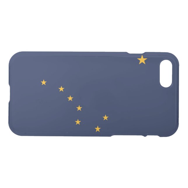 Alaska flag uncommon iPhone case (Back Horizontal)