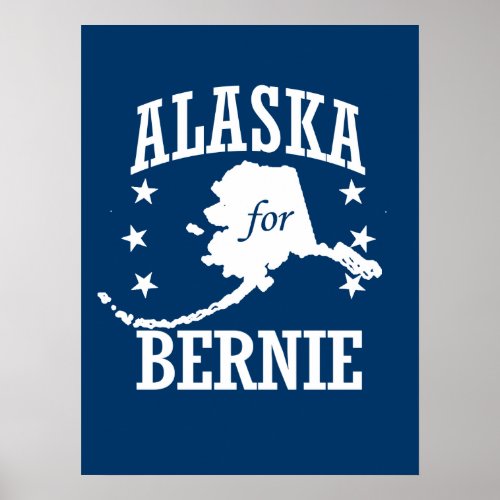 ALASKA FOR BERNIE SANDERS POSTER