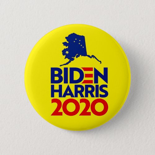 Alaska for Biden Harris 2020 Button