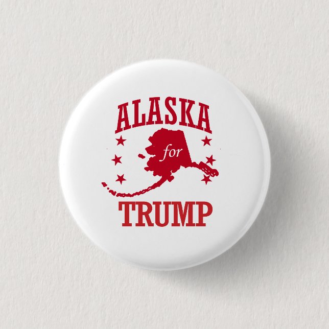 ALASKA FOR DONALD TRUMP BUTTON (Front)