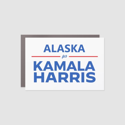 Alaska for Kamala Harris Car Magnet