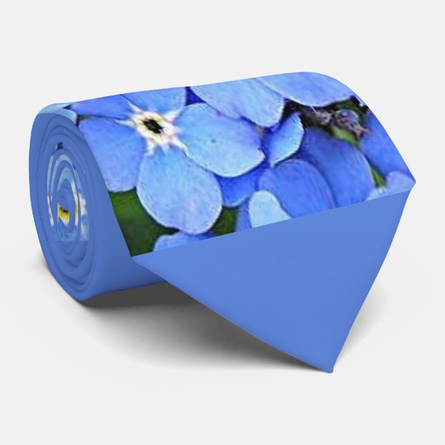 Alaska Forget-Me-Not Neck Tie (Rolled)