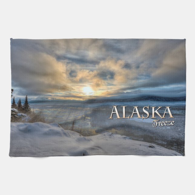 Alaska Freeze Kitchen Towel (Horizontal)