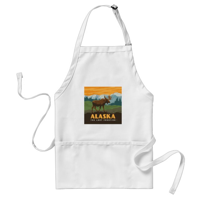 Alaska | Frontier Moose Adult Apron (Front)