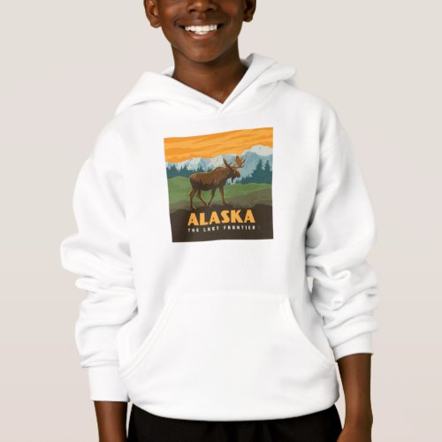 Alaska  Frontier Moose Hoodie