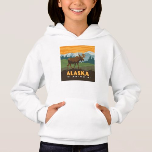Alaska  Frontier Moose Hoodie