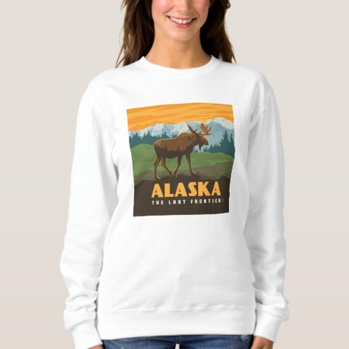 Alaska  Frontier Moose Sweatshirt