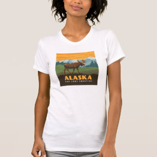 Alaska   Frontier Moose T-Shirt