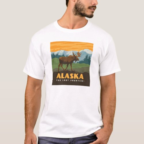Alaska  Frontier Moose T_Shirt