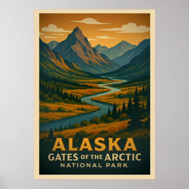 Alaska Gates of the Arctic V01 Poster (Front)