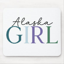 “Alaska Girl” Colorful Typography