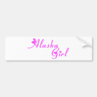 Alaska Girl Shirt Bumper Sticker