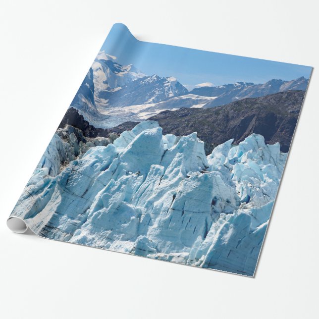 Alaska Glacier Bay Landscape Photo Wrapping Paper (Unrolled)