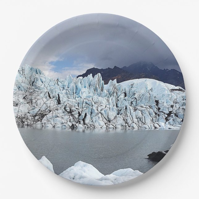 Alaska - Glacier Paper Plates (Front)