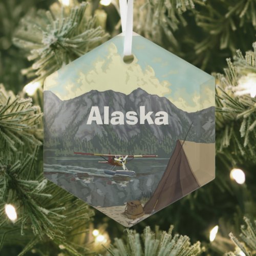 Alaska Glass Ornament