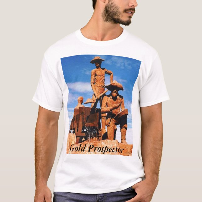 Alaska Gold Prospector Photo Printed Tee (Front)