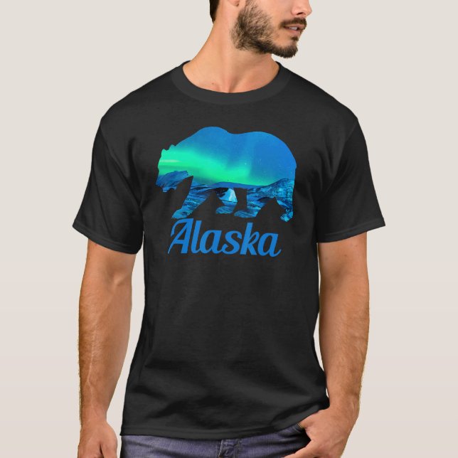 Alaska   Grizzly Polar Bear Nature Winter T-Shirt (Front)