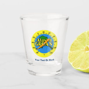 Alaska Groan Thermometer Shot Glass