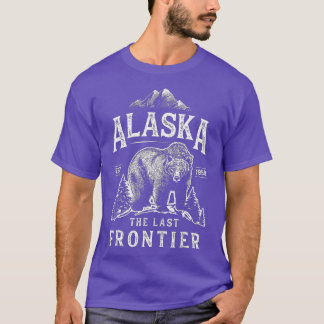 Alaska he Last Frontier Bear Home Men Women Gifts T-Shirt