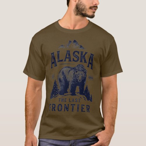 Alaska  he Last Frontier Bear Home Men Women Gifts T_Shirt