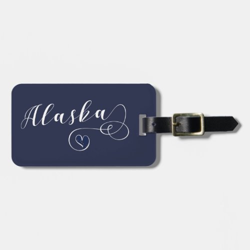 Alaska Heart Luggage Tag Template Alaskan