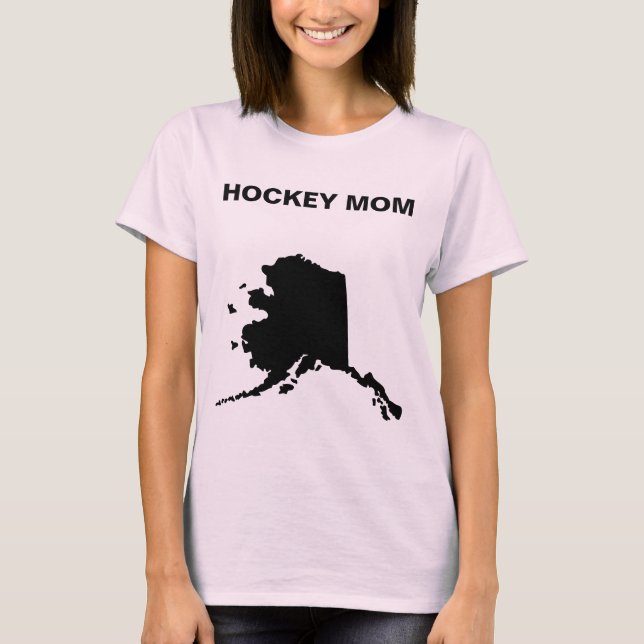 Alaska Hockey Mom T-Shirt (Front)