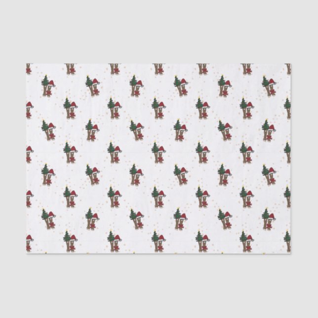 Alaska Holiday Boots Tissue Paper (Front)