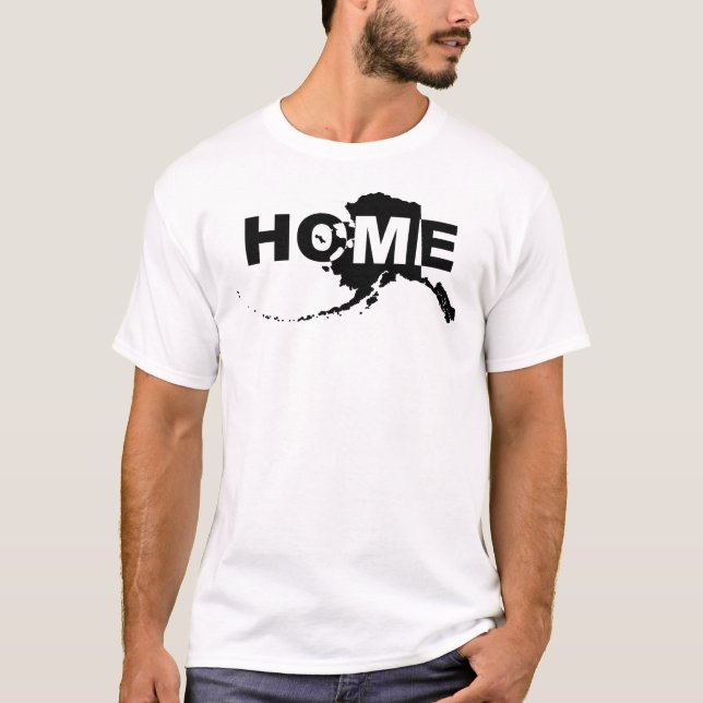 Alaska Home Away From State Funny T-Shirt Tees (Front)