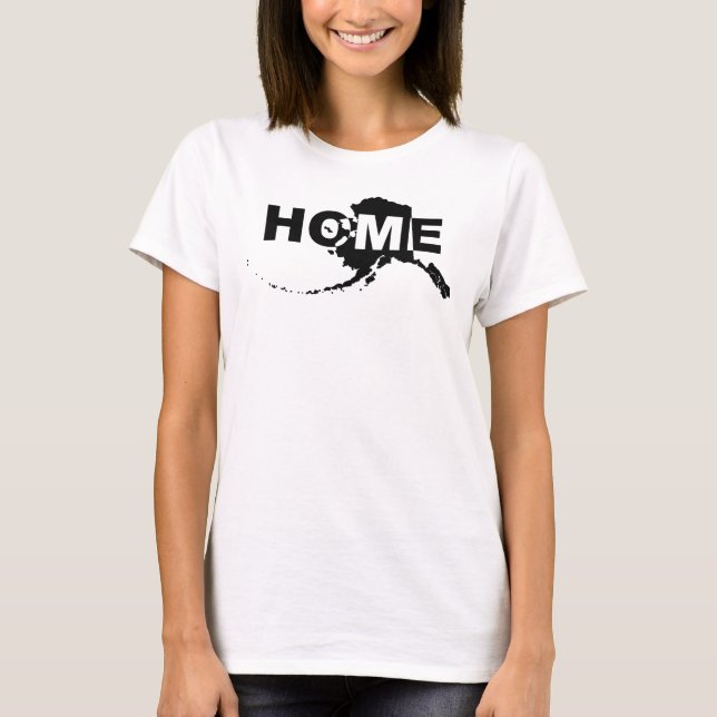 Alaska Home Away From State Funny T-Shirt Tees (Front)