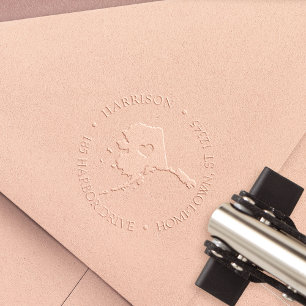 Alaska Home State Return Address Embosser