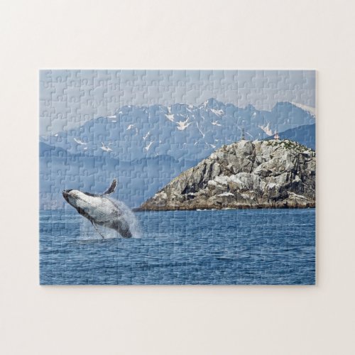 Alaska Humpback Whale Wildlife Photo Jigsaw Puzzle