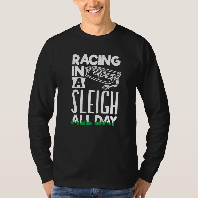 Alaska husky sled dog racing and mushing  2 T-Shirt (Front)