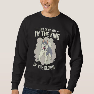 Alaska Husky Sledding Sled Dog Racing Dog Sled Rid Sweatshirt
