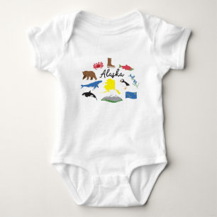 Alaska Icons Baby Bodysuit