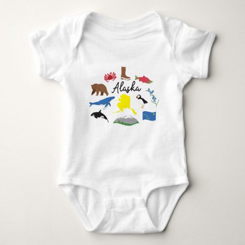Alaska Icons Baby Bodysuit