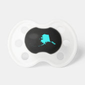 Alaska in Aqua and Black Pacifier (Front)