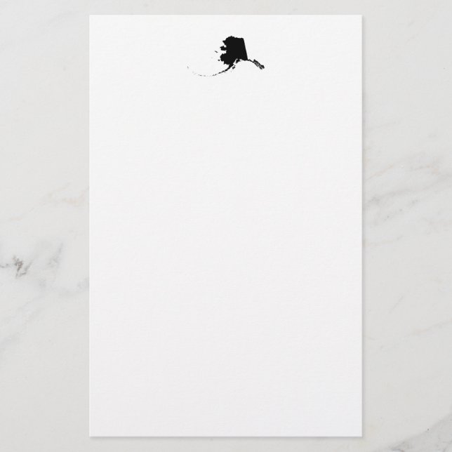 Alaska in Black Stationery (Front)