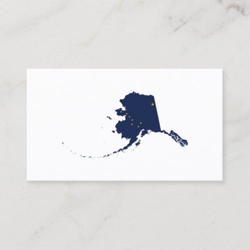 Alaska in Blue and Gold Business Card