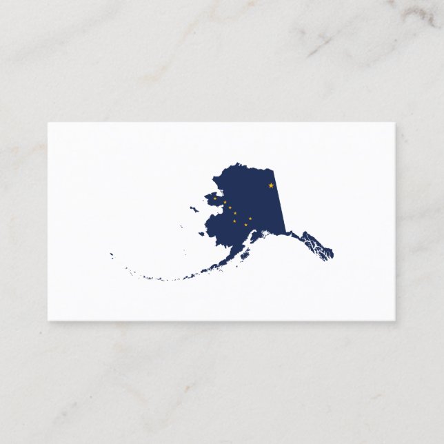 Alaska in Blue and Gold Business Card (Front)