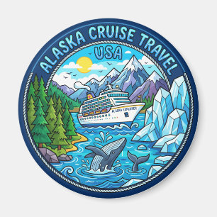 Alaska Inside Passage USA Magnet