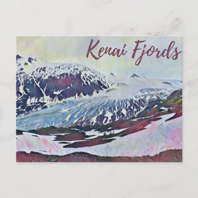 Alaska Kenai Glacier Photography Postcard (Front)