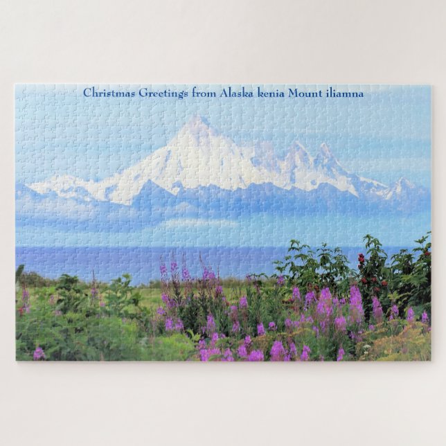 Alaska  kenia Mount iliamna Jigsaw Puzzle (Horizontal)